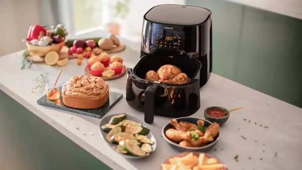 3000 Series Airfryer XLGreat tasting food with up to 90% less fat!*  Enjoy healthy food that's crispy on the outside and tender on the inside, thanks to Rapid Air Technology. Download the NutriU app to discover hundreds of tasty recipes every da