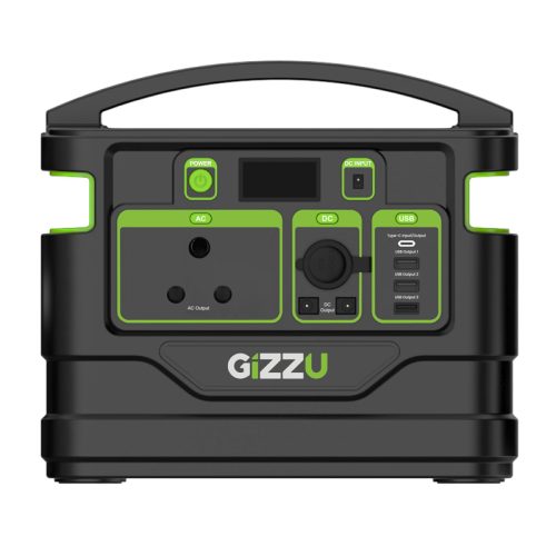 GPS500_wr_05 GIZZU 518Wh Portable Power Station 1 x 3 Prong SA Plug Point