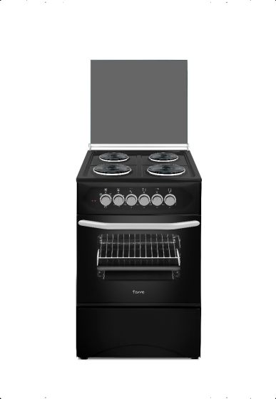 ferre-f5c04e3-t-b-500mm-black-4-plate-electric-free-standing-oven FERRE 500MM BLACK 4 PLATE ELECTRIC FREE STANDING OVEN