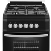 FERRE 500MM BLACK 4 BURNER GAS FREE STANDING OVEN