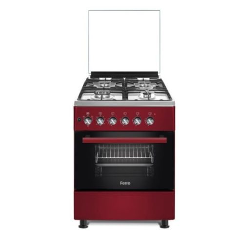 ferre-f6b40e3-fditcg-ir-600mm-red-gas-electric-freestanding-oven FERRE 600MM RED GAS/ELECTRIC FREESTANDING OVEN