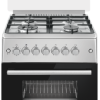 FERRE  600MM SILVER 3 + 1 WOK BURNER GAS/ELECTRIC FREE STANDING OVEN