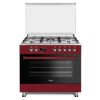 FERRE 900MM STAINLESS STEEL FREE STANDING 5 BURNER GAS/ELECTRIC OVEN