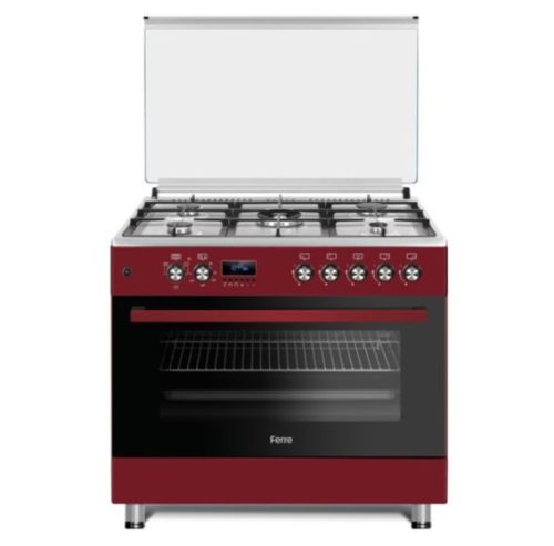 ferre-f9s50e3-fdidtlc-ir-90cm-stainless-steel-free-standing-5-burner-gas-electric-oven FERRE 900MM STAINLESS STEEL FREE STANDING 5 BURNER GAS/ELECTRIC OVEN
