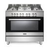 5204157a5f0102ad5f31b475259cb9e1 ELBA CLASSIC 90CM 4 BURNER GAS COOKER WITH 2 ELECTRIC PLATES AND ELECTRIC OVEN- STAINLESS STEEL
