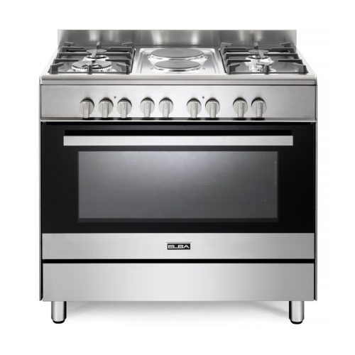 5204157a5f0102ad5f31b475259cb9e1 ELBA CLASSIC 90CM 4 BURNER GAS COOKER WITH 2 ELECTRIC PLATES AND ELECTRIC OVEN- STAINLESS STEEL