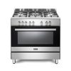 ELBA CLASSIC 90CM 5 BURNER GAS COOKER WITH ELECTRIC OVEN- STAINLESS STEEL