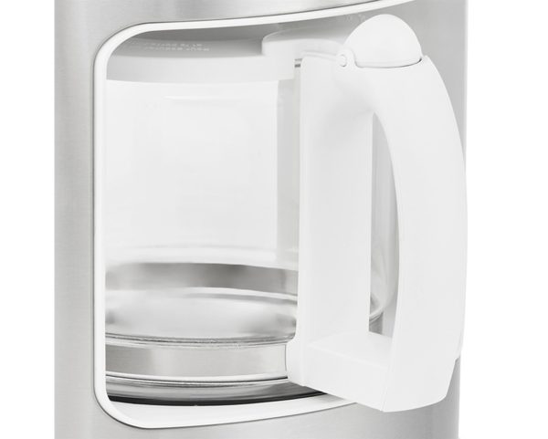 TAURUS COFFEE MAKER DRIP FILTER STAINLESS STEEL WITH WHITE TRIM 1.25L 1080W "ARCTIC" #