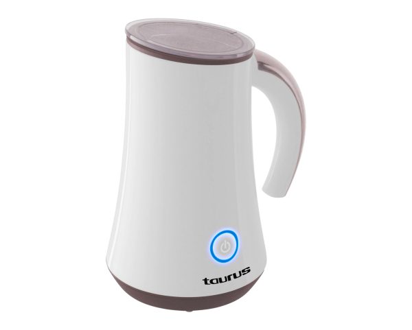 TAURUS MILK FROTHER 360 DEGREE CORDLESS NON-STICK WHITE 450W LLET CELESTIAL