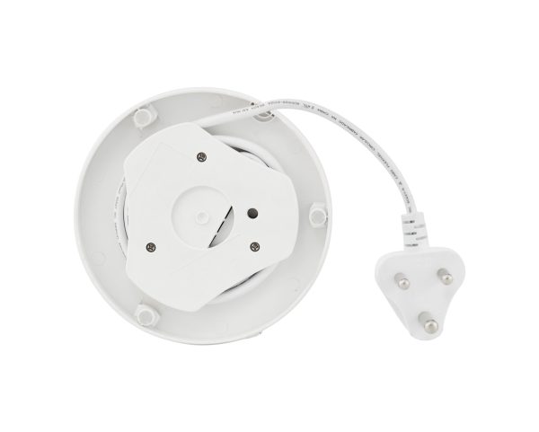 TAURUS KETTLE 360 DEGREE CORDLESS STAINLESS STEEL WITH WHITE TRIM 1.7L 2200W "ARCTIC" #