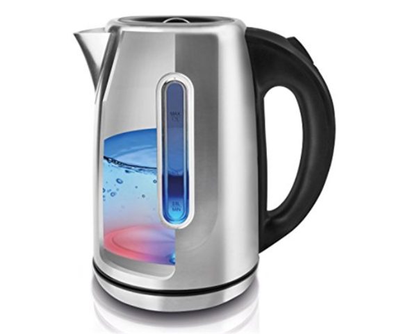 TAURUS KETTLE 360 DEGREE CORDLESS STAINLESS STEEL BRUSHED 1.7L 2200W "SELENE"