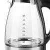TAURUS KETTLE 360 DEGREE CORDLESS GLASS BLACK 1.7L 2200W AROA PREMIUM