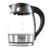 TAURUS KETTLE DIGITAL 360 DEGREE CORDLESS GLASS BLACK 1.8L 2200W "LENA"