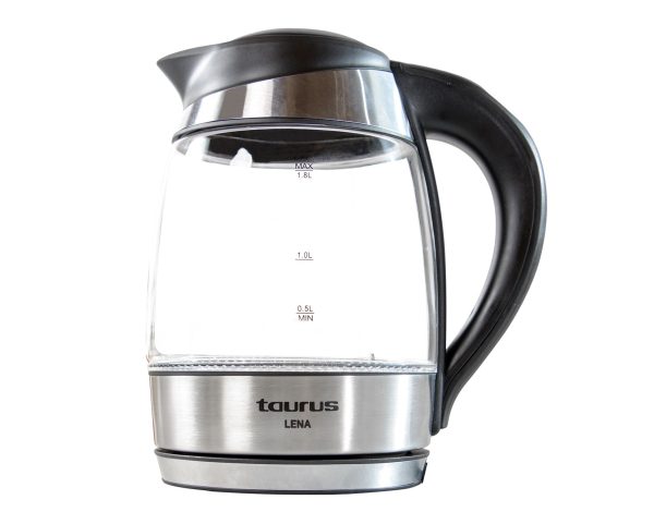 TAURUS KETTLE DIGITAL 360 DEGREE CORDLESS GLASS BLACK 1.8L 2200W "LENA"