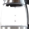 TAURUS KETTLE DIGITAL 360 DEGREE CORDLESS GLASS BLACK 1.8L 2200W "LENA"