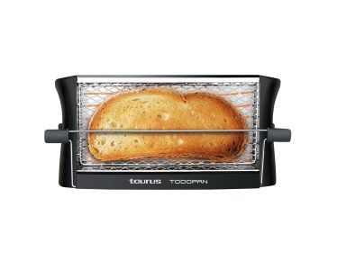 TAURUS TOASTER 2 SLICE STAINLESS STEEL BLACK 700W “TODOPAN”