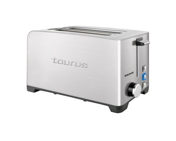 TAURUS TOASTER 4 SLICE STAINLESS STEEL BRUSHED 5 HEAT SETTINGS 1400W "MY TOAST DUPLO LEGEND"