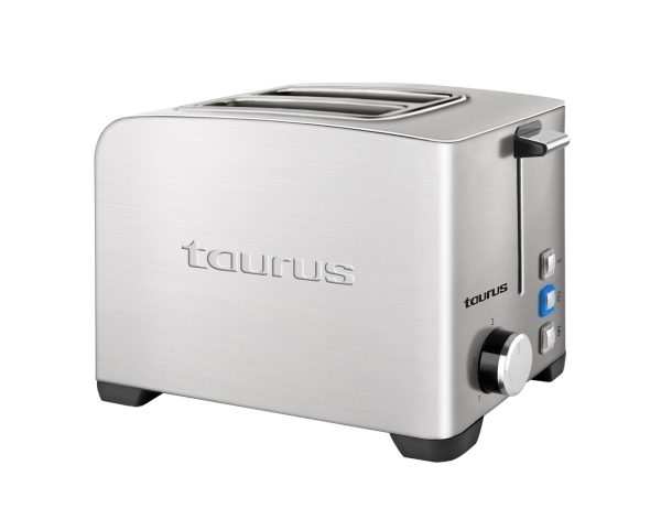TAURUS TOASTER 2 SLICE STAINLESS STEEL BRUSHED 5 HEAT SETTINGS 850W "MY TOAST II LEGEND"