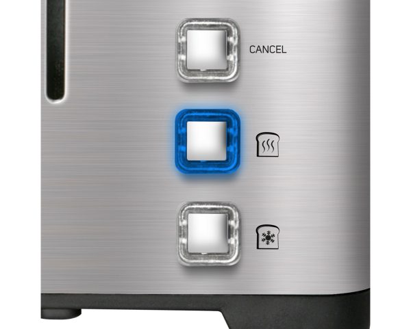 TAURUS TOASTER 2 SLICE STAINLESS STEEL BRUSHED 5 HEAT SETTINGS 850W "MY TOAST II LEGEND"