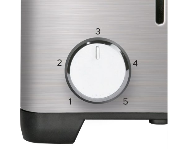 TAURUS TOASTER 2 SLICE STAINLESS STEEL BRUSHED 5 HEAT SETTINGS 850W "MY TOAST II LEGEND"