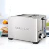 TAURUS TOASTER 2 SLICE STAINLESS STEEL BRUSHED 5 HEAT SETTINGS 850W "MY TOAST II LEGEND"