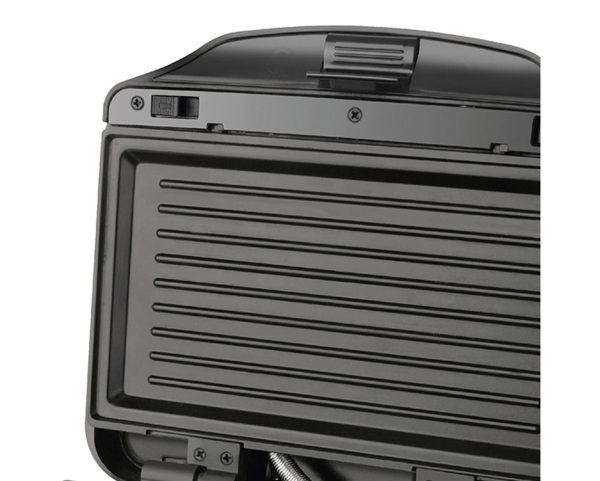TAURUS SANDWICH MAKER 2 SLICE WITH INTERCHANGABLE PLATES NON-STICK BLACK 900W MIAMI PREMIUM