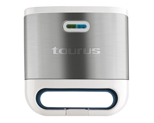 TAURUS SANDWICH MAKER 2 SLICE BRUSHED GRILL PLATE 750W "MYSANDWICH LUXE"