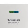 TAURUS SANDWICH MAKER 2 SLICE WHITE JAFFLE PLATE 750W "MYSANDWICH"