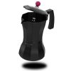 TAURUS COFFEE MAKER ALUMINIUM BLACK 3 CUP "BLACK MOMENTS 3"