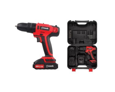 Casals Cordless Impact Drill Li-Ion 10Mm 13Pcs Accessory Set 18V
