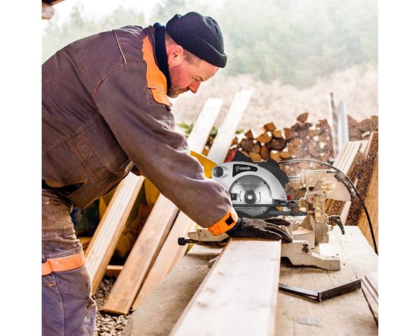 Casals Circular Saw With Laser Light Plastic Red 184Mm 1200W