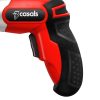 Casals Screwdriver Cordless 10 Piece Set Plastic Red 6.35Hex 3.6V