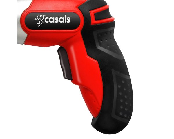 Casals Screwdriver Cordless 10 Piece Set Plastic Red 6.35Hex 3.6V