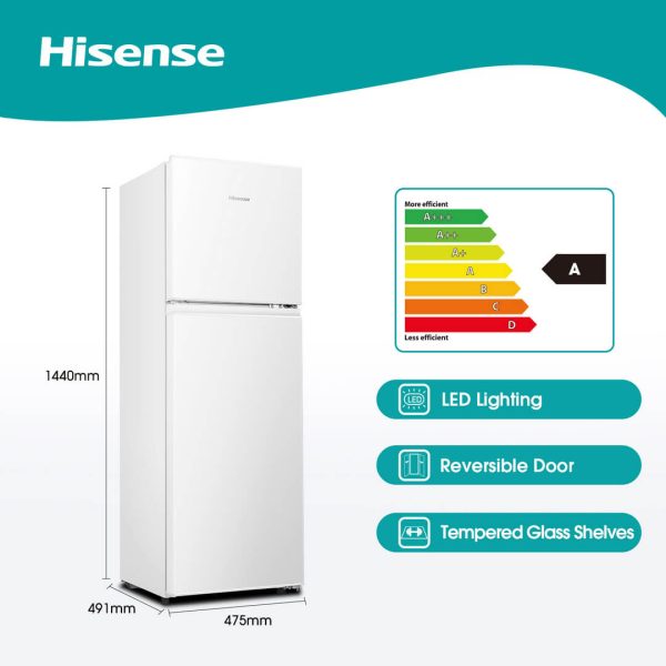 Hisense H225TWH | (Combi) Refrigerator
