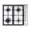 ELBA CLASSIC 60CM 4 BURNER GAS HOB WITH SIDE CONTROLS- STAINLESS STEEL