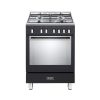 ELBA FUSION 60CM 4 BURNER GAS COOKER WITH ELECTRICOVEN BLACK
