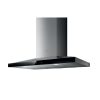 ELICA 90CM WALL MOUNTED COOKER HOOD-SS+BLK GLASSLASS AND STAINLESS STEEL FINISH
