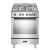 ELBA FUSION 60CM 4 BURNER GAS COOKER WITH ELECTRIC OVEN- STAINLESS STEEL