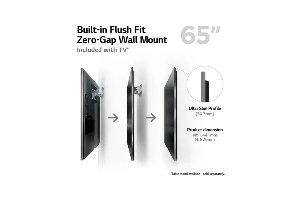 LG 165cm (65'') OLEDevo G3 Series Gallery Edition 4K 120Hz SMART TV