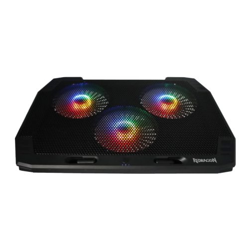 REDRAGON Dual USB 3 Fan RGB Gaming Notebook Stand with Dedicated Fan and Light Controller