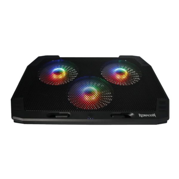 REDRAGON Dual USB 3 Fan RGB Gaming Notebook Stand with Dedicated Fan and Light Controller