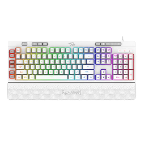 RD-K512W-RGB_wr_01 REDRAGON SHIVA Membrane Keyboard – White