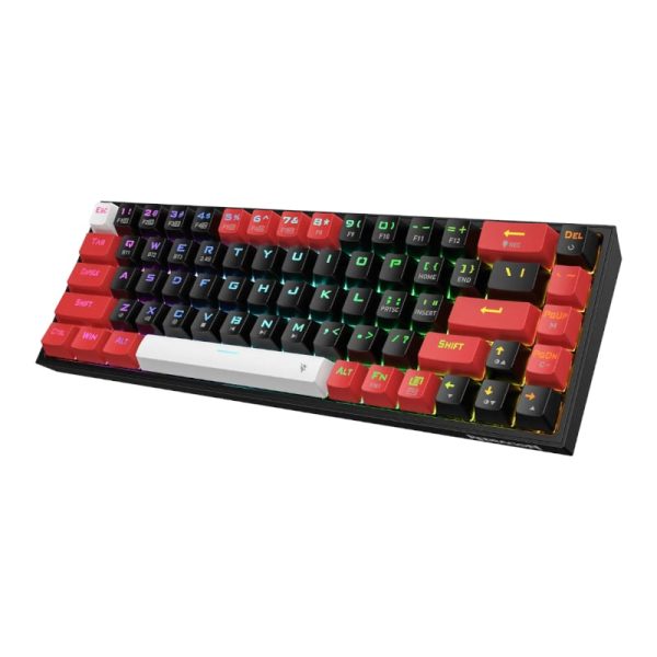 RD-K631RGB-PRO-BRW_wr_03 REDRAGON Castor Pro 68Key Wireless Red|Black|White KeyCap Bluetooth RGB Red Switch – Black|Red