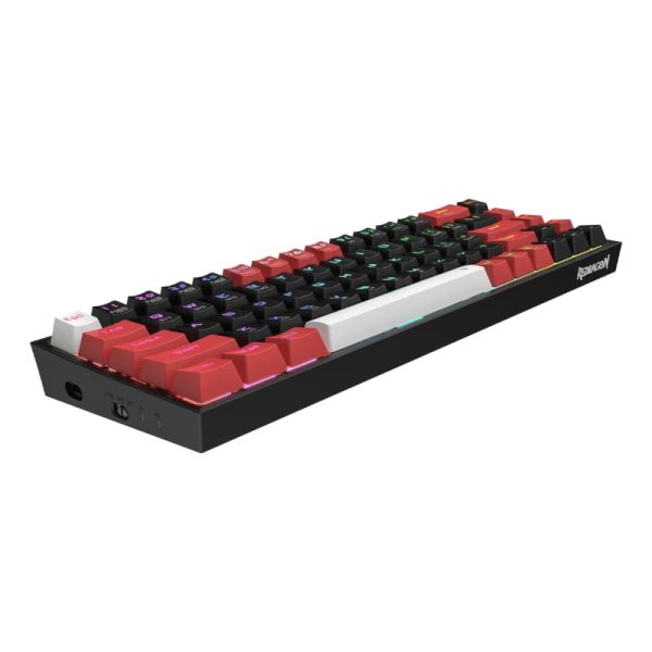 RD-K631RGB-PRO-BRW_wr_04 REDRAGON Castor Pro 68Key Wireless Red|Black|White KeyCap Bluetooth RGB Red Switch – Black|Red