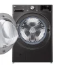 LG 21KG Black Steel Front Load Washing Machine