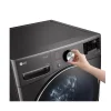 LG 21KG Black Steel Front Load Washing Machine