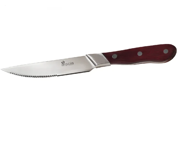 Sola Steak Knife Set - Wood 6pcs