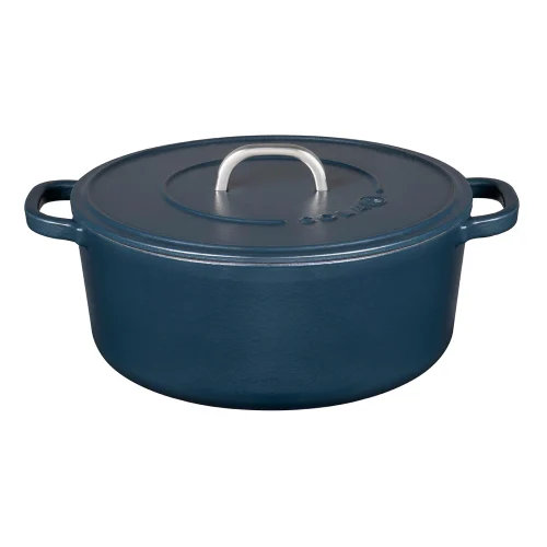 bl1_1024x1024@2x Sola 28cm Matt Blue Cast Iron Casserole