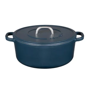 Sola 24cm Matt Blue Cast Iron Casserole