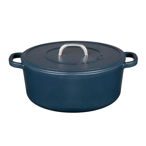 bl24_1024x1024@2x Sola 24cm Matt Blue Cast Iron Casserole